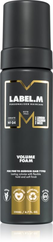 label.m Fashion Edition spumă de lux pentru volum pentru toate tipurile de păr 200 ml