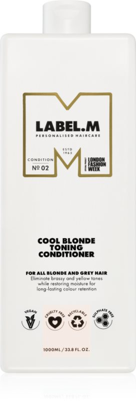 label.m Cool Blonde Conditioner balsam hidratant neutralizeaza tonurile de galben 1000 ml