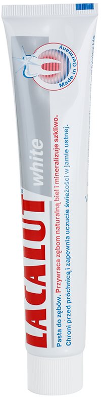 Lacalut White pastă de dinți cu efect de albire 75 ml