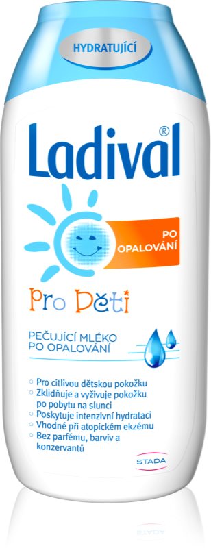 Ladival Kids lotiune regeneratoare dupa expunerea la soare pentru pielea bebelusului 200 ml