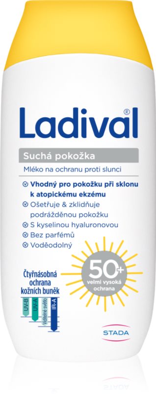 Ladival Dry Skin lapte protector protectie solara SPF 50+ 200 ml
