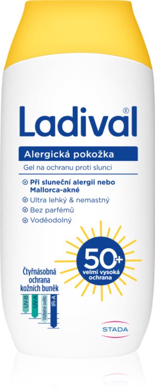 Ladival Allergic Skin Lotiune protectie gel crema impotriva alergie la soare SPF 50+ 200 ml