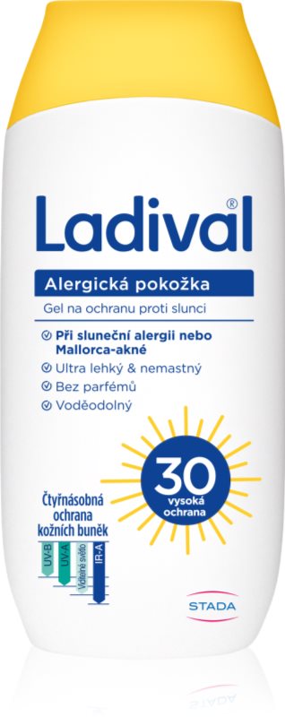 Ladival Allergic Skin Lotiune protectie gel crema impotriva alergie la soare SPF 30 200 ml