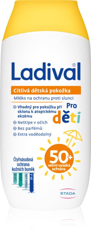 Ladival Kids lapte protector pentru piele sensibila SPF 50+ 200 ml