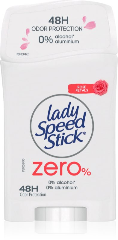 Lady Speed Stick Zero Fresh Rose Petals deodorant fără conținut săruri de aluminiu 40 g