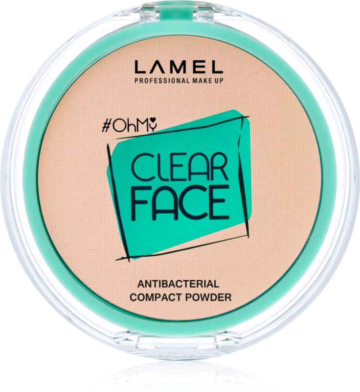 LAMEL OhMy Clear Face pudra compacta antibacterial