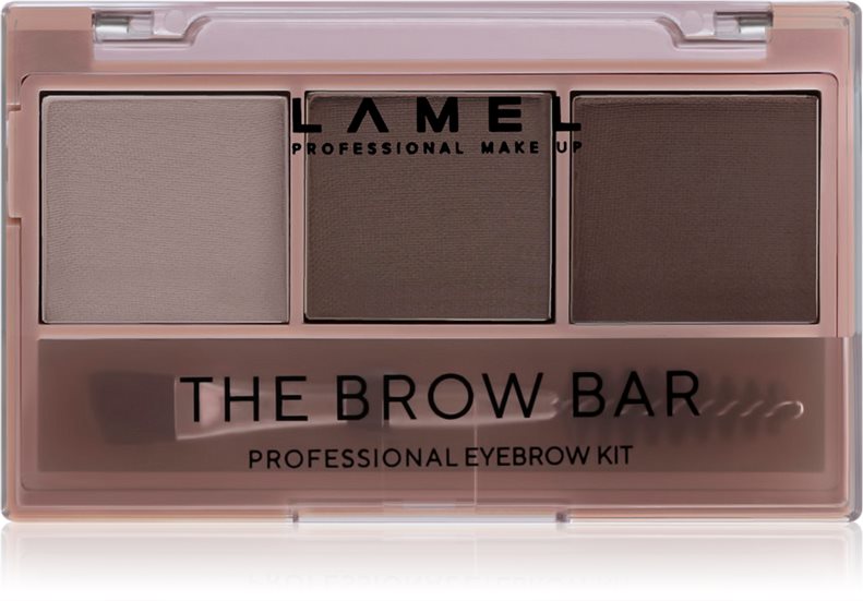 LAMEL BASIC The Brow Bar paleta pentru machiaj sprancene cu pensula #402 4,5 g