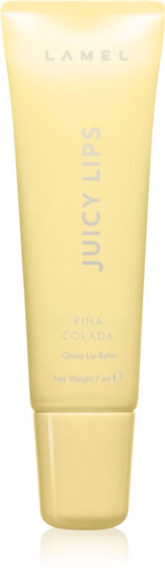 LAMEL Juicy Lips balsam de buze tip gloss culoare 01 Piña Colada 7 ml