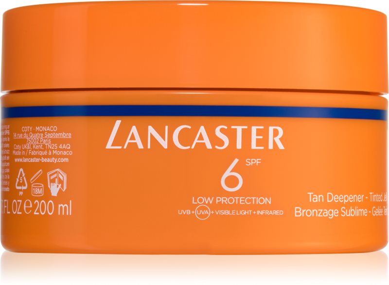 Lancaster Sun Beauty Tan Deepener gel protector colorant SPF 6 200 ml