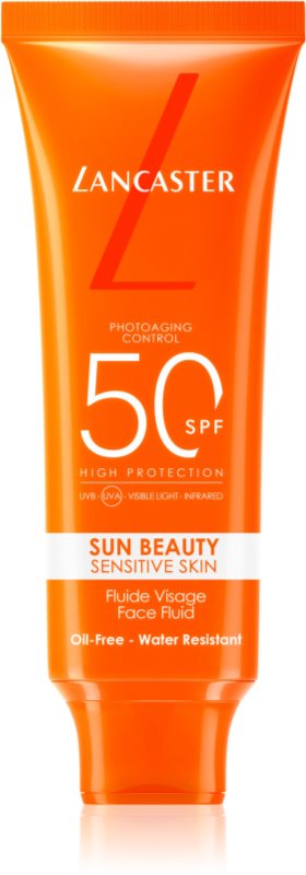 Lancaster Sun Sensitive Oil-Free Milky Fluid fluid pentru fata cu protectie solara SPF 50 50 ml
