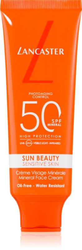 Lancaster Sun Beauty Mineral Face Cream cremă pentru plaja faciale SPF 50 50 ml