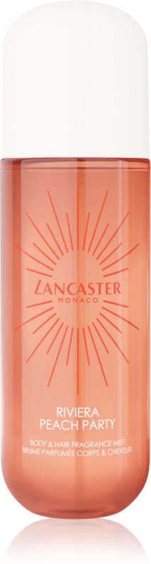 Lancaster Eau de Lancaster Hair & Body Mist brumă parfumată pentru față, corp și păr parfum Peach Party 236 ml