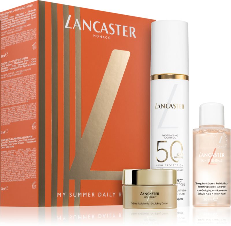 Lancaster Skin & Sun Daily Routine set cadou pentru o piele perfecta