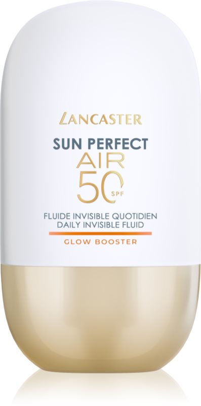 Lancaster Sun Perfect Air 50 Glow Booster lichid protector ultra ușor pentru ten obosit SPF 50 40 ml