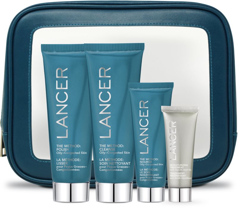 LANCER THE METHOD INTRO KIT Oily-Congested Skin set cadou pentru ten gras