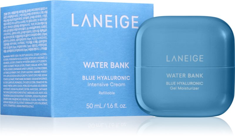 LANEIGE Water Bank Blue Hyaluronic Intensive Cream Refillable crema intensiva cu acid hialuronic reîncărcabil 50 ml