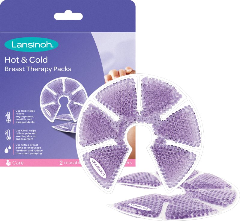 Lansinoh Hot & Cold Breast Therapy Packs pernute de gel pentru sâni 2 buc