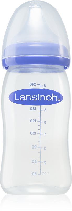 Lansinoh NaturalWave biberon pentru sugari Medium 240 ml