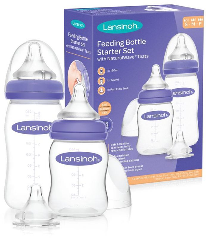 Lansinoh NaturalWave set cadou pentru bebeluși