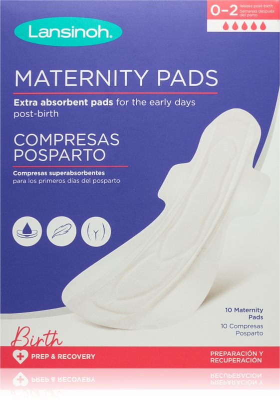 Lansinoh Maternity Pads 0-2 weeks absorbante postnatale 10 buc