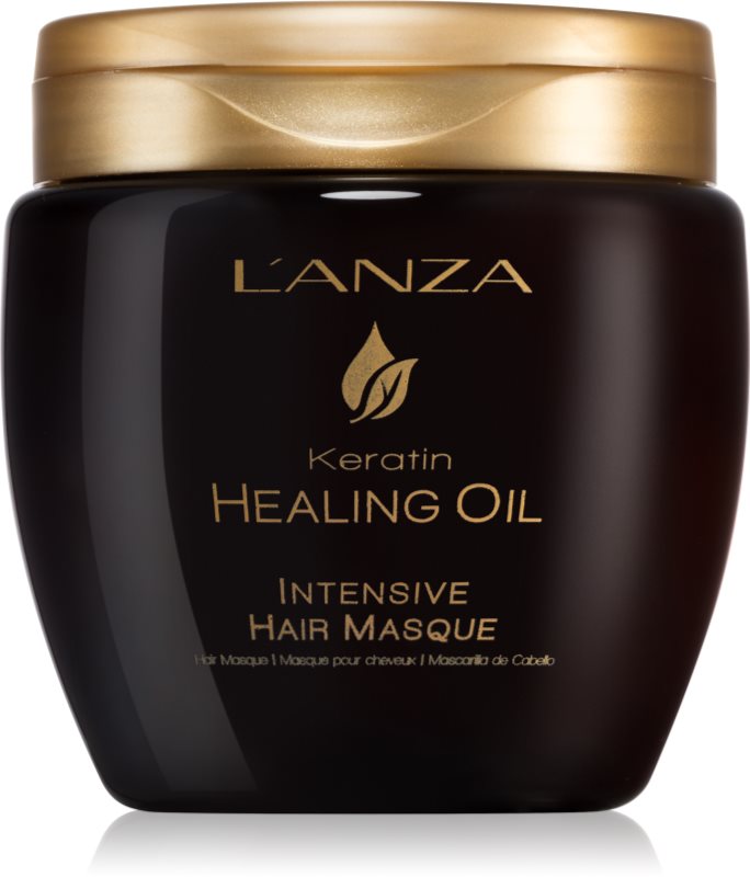 L'anza Keratin Healing Oil Intensive Hair Masque Mască nutritivă pentru păr neted și lucios 210 ml