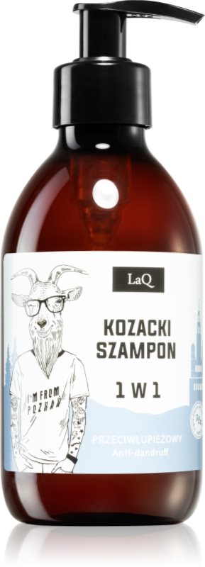 LaQ Goat From Poznaň sampon natural anti matreata cu extract de conuri de hamei 300 ml