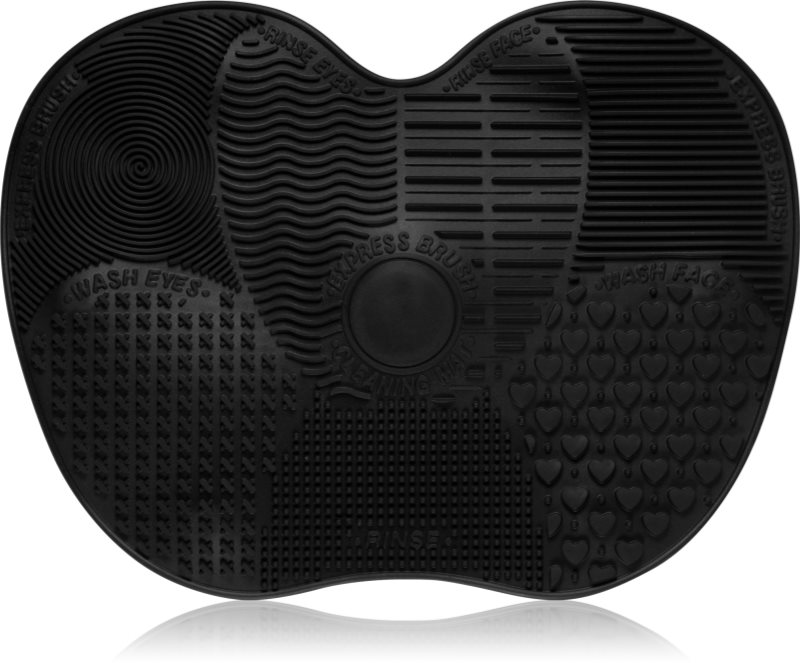 Lash Brow Silicone Make-up Brush Wash Matte Black suport pentru curățarea pensulelor mărime XL 1 buc