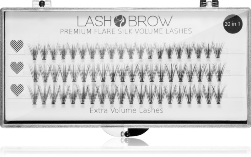 Lash Brow Premium Flare Silk Lashes gene false Extra Volume 1 buc