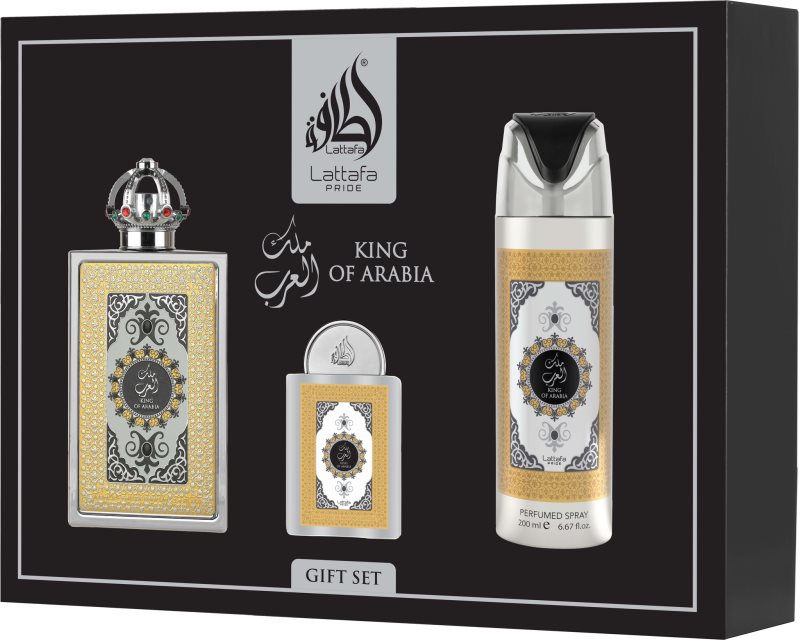 Lattafa King Of Arabia set cadou pentru bărbați 1 buc