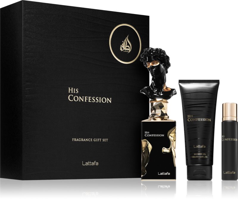 Lattafa His Confession set cadou pentru bărbați 1 buc