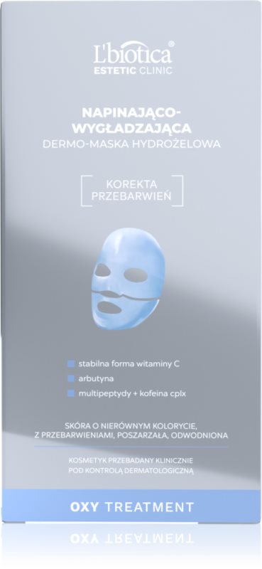 L’biotica Estetic Clinic Oxy Treatment mască intensă cu hidrogel pentru fermitatea pielii 1 buc