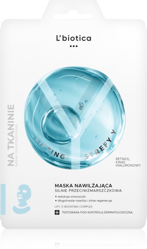 L’biotica Lifting Y Zone masca faciala hidratanta antirid 1 buc