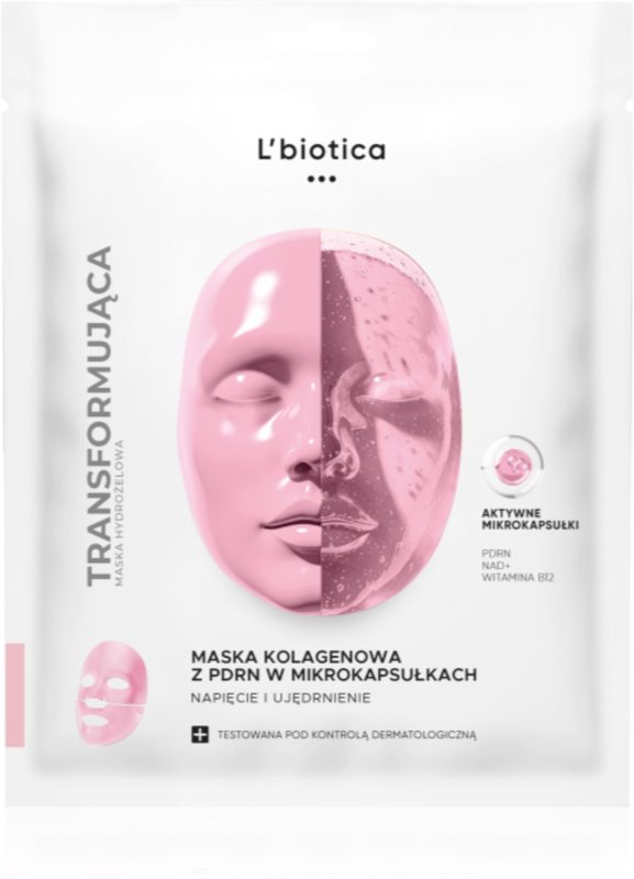 L’biotica Transforming Collagen Mask with PDRN in Microcapsules masca de colagen pentru fermitatea pielii 1 buc