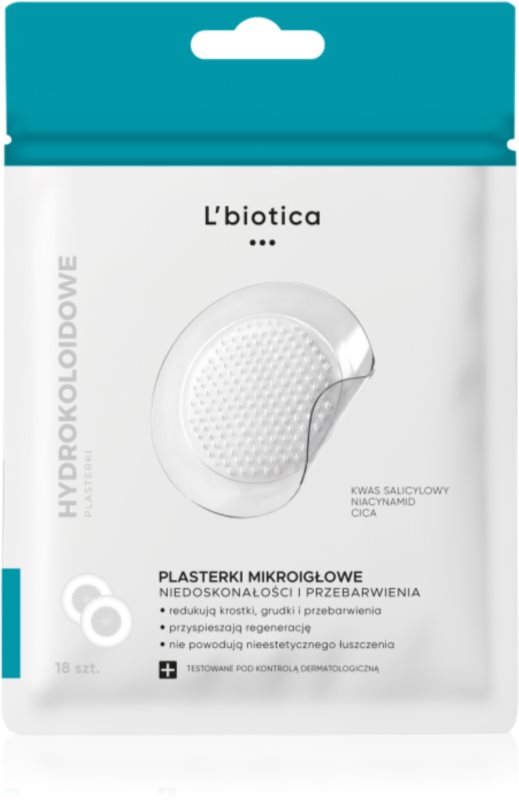 L’biotica Microneedle Patches plasturi pentru piele problematică 18 buc