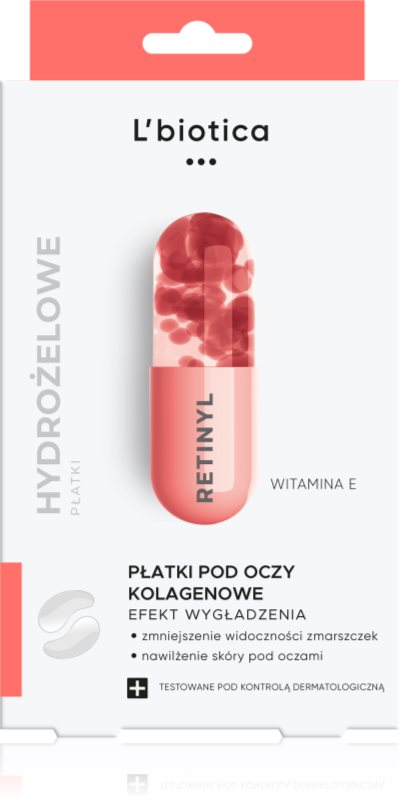 L’biotica Masks Masca de colagen pentru ochi cu efect antirid 6 buc