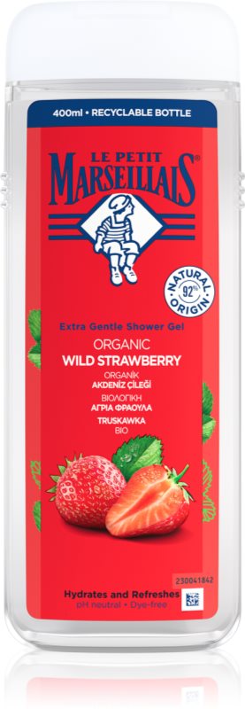 Le Petit Marseillais Organic Wild Strawberry gel de duș mătăsos 400 ml