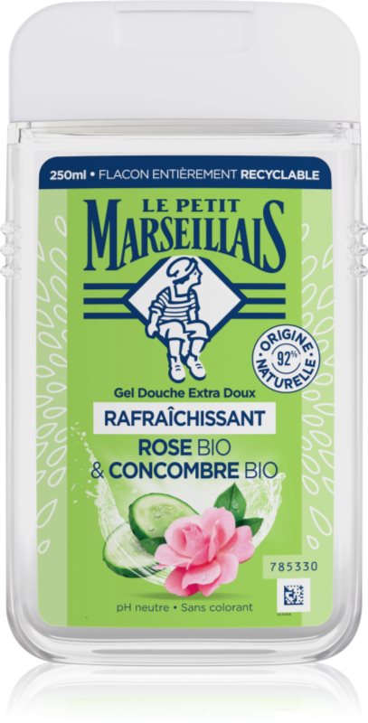 Le Petit Marseillais Rose Bio & Cucumber Bio gel de duș mătăsos 250 ml
