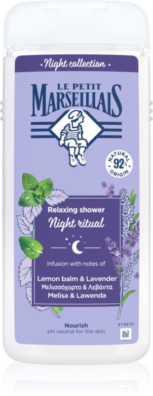 Le Petit Marseillais Night Collection Lemon Balm & Lavender gel de dus relaxant 650 ml