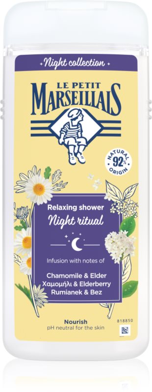 Le Petit Marseillais Night Collection Chamomile & Elder gel de dus relaxant 650 ml