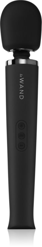 le Wand Rechargeable Massager vibrating cap de masaj și vibrator black 36 cm