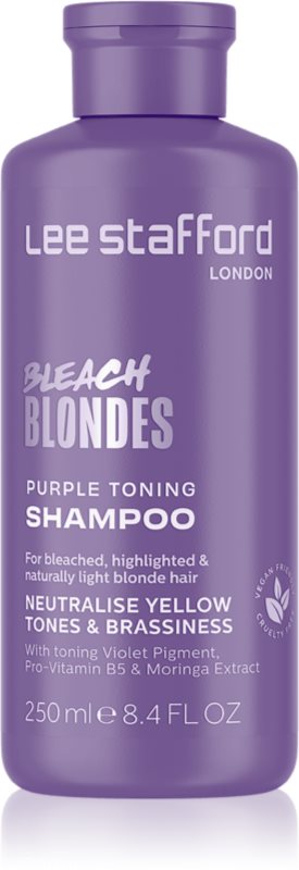Lee Stafford Bleach Blondes Toning Shampoo șampon pentru păr blond neutralizeaza tonurile de galben 250 ml