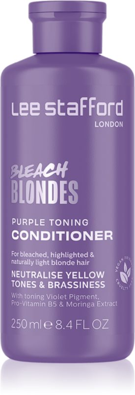 Lee Stafford Bleach Blondes Toning Conditioner balsam nuanțator pentru parul blond cu suvite 250 ml