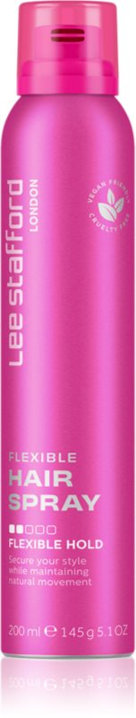 Lee Stafford Styling Hair Spray Flexible Hold Fat n Flexible fixativ pentru intarire si o mai buna flexibilitate a parului 200 ml
