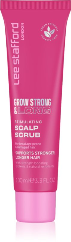 Lee Stafford Grow Strong & Long Stimulating Scapl Scrub exfoliant pentru scalp vegan 100 ml
