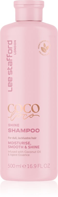 Lee Stafford CoCo LoCo Agave Sampon de curatare zi de zi. pentru un par stralucitor si catifelat 500 ml