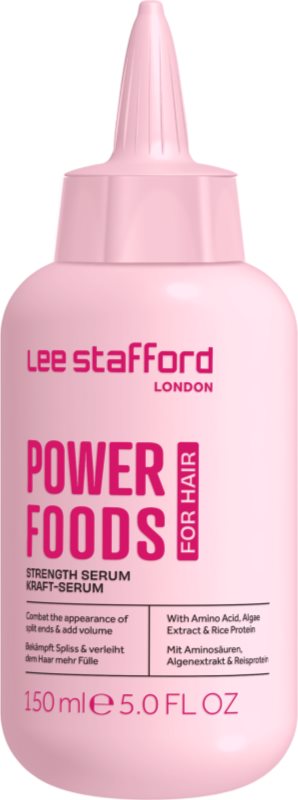 Lee Stafford Powerfoods Strength Serum Tratament regerator și pentru consolidare pentru păr 150 ml