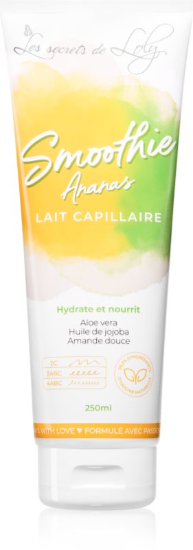 Les Secrets De Loly Smoohie Ananas lapte pentru par ce nu necesita clatire pentru păr 250 ml