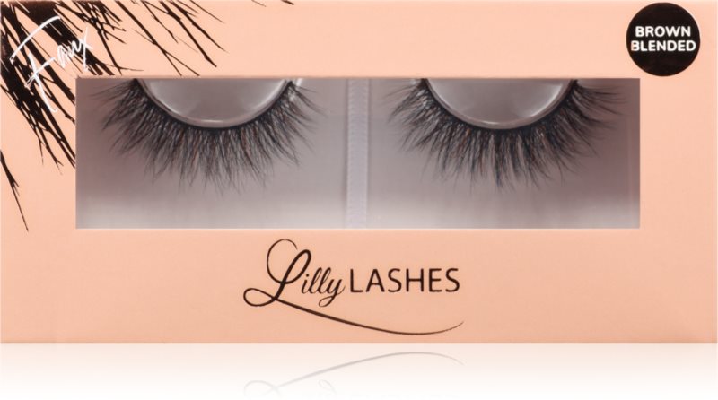 Lilly Lashes Everyday Faux Mink Brown Blended gene false tip Undressed 1 pereche