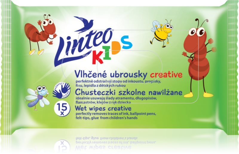 Linteo Kids Creative Șervețele umede pentru copii 15 buc