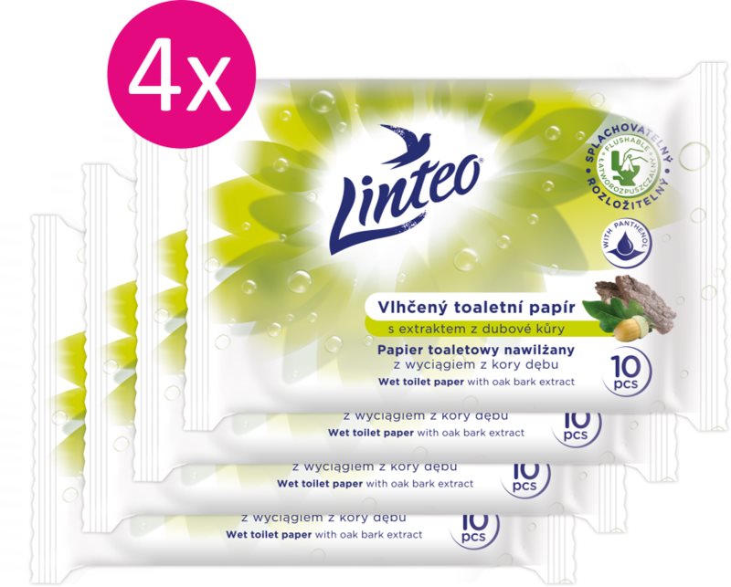 Linteo Wet Toilet Paper hârtie igienică umedă 10x4 buc